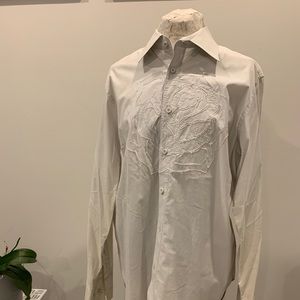 MENS: designer embroidered dress shirt